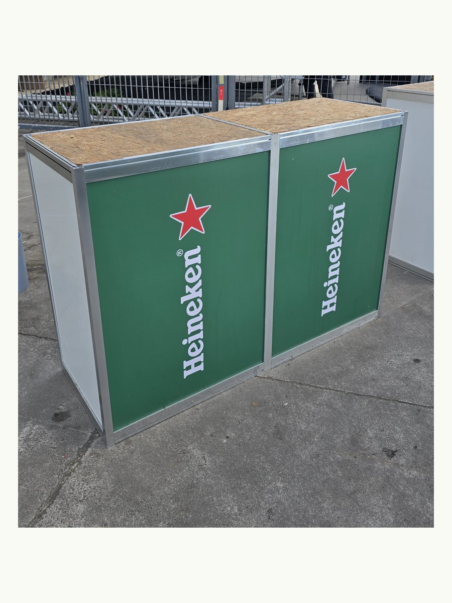Módulos de bancada para operação de chope em evento